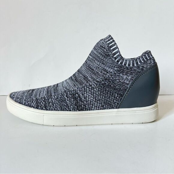 Brash Elisha Sock Knit Fashion No Tie Slip-on Gray Skater Sneaker Shoe Size 9.5 - Picture 1 of 10